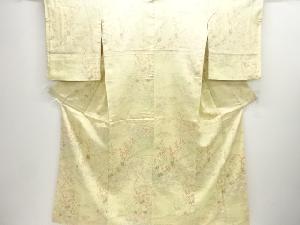 枝花模様付け下げ小紋着物